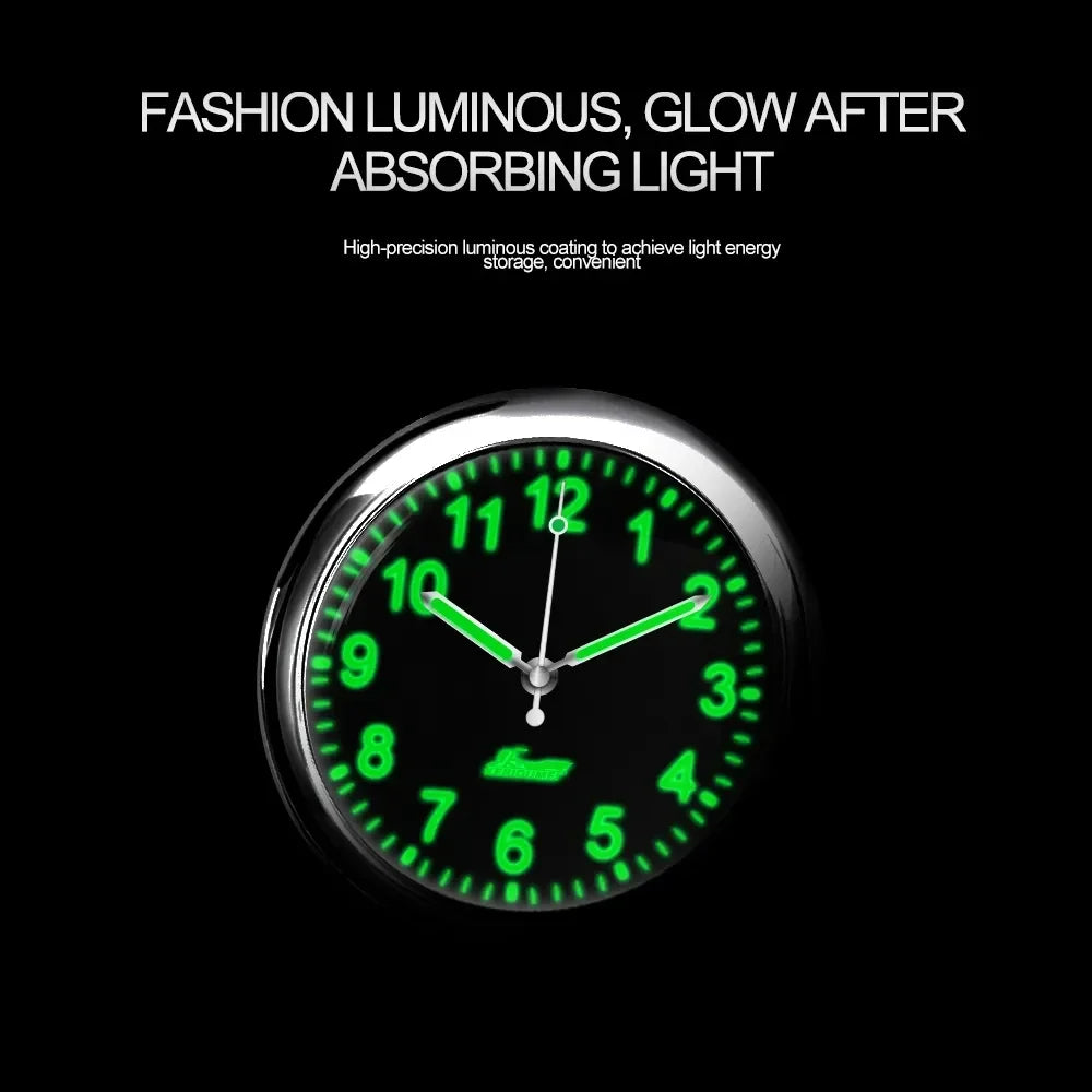 Luminous Stick-On Mini Digital Car Clock | Auto Accessories