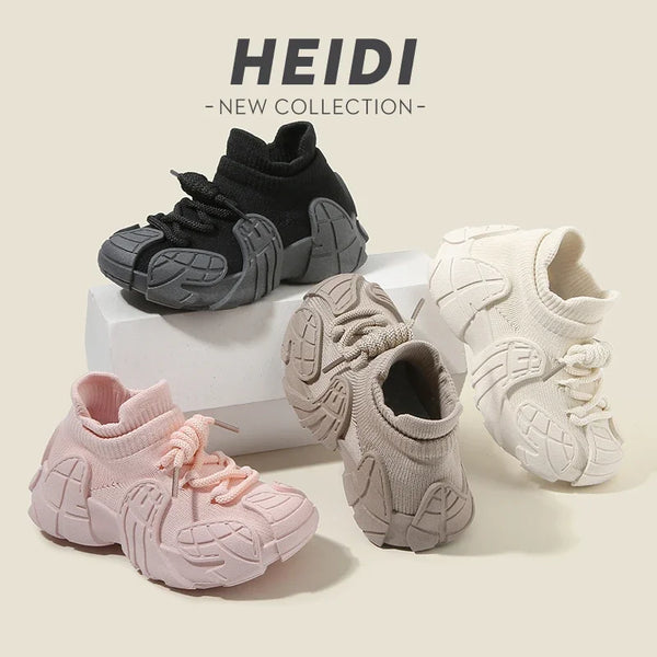 Kid Shoes Sneakers Fashion Knit Designer High Top Children Shoes