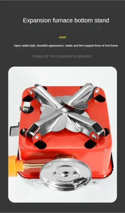 Portable Mini Square Stove – Ultra-Light Camping Cookware