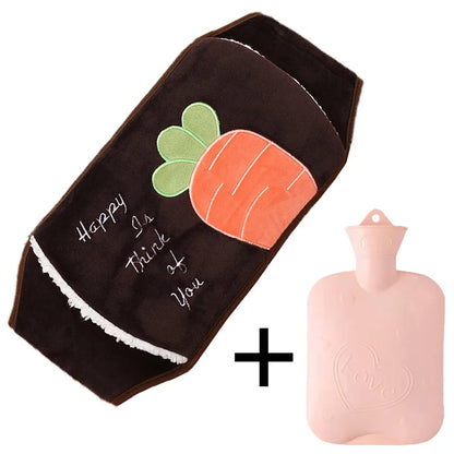 Hot Water Bottle Bag | Plush Waist Cover for Pain Relief