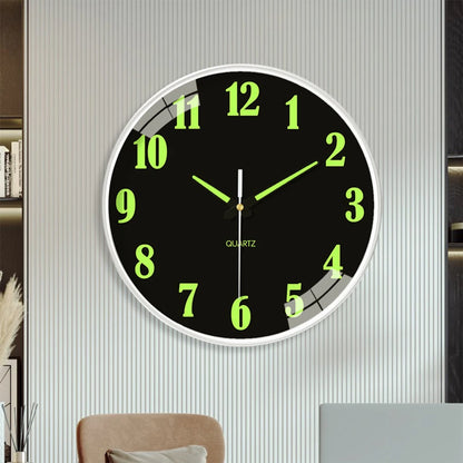 8 Inch Luminous Wall Clock - Stylish Silent Quartz Clock