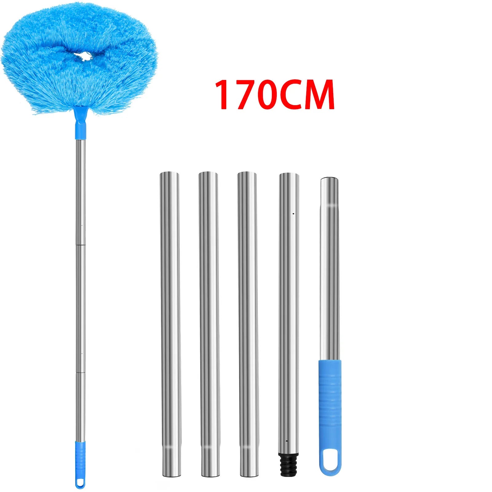 Ceiling Fan Cleaner Duster - 2 Detachable Dusting Heads with Extension Pole