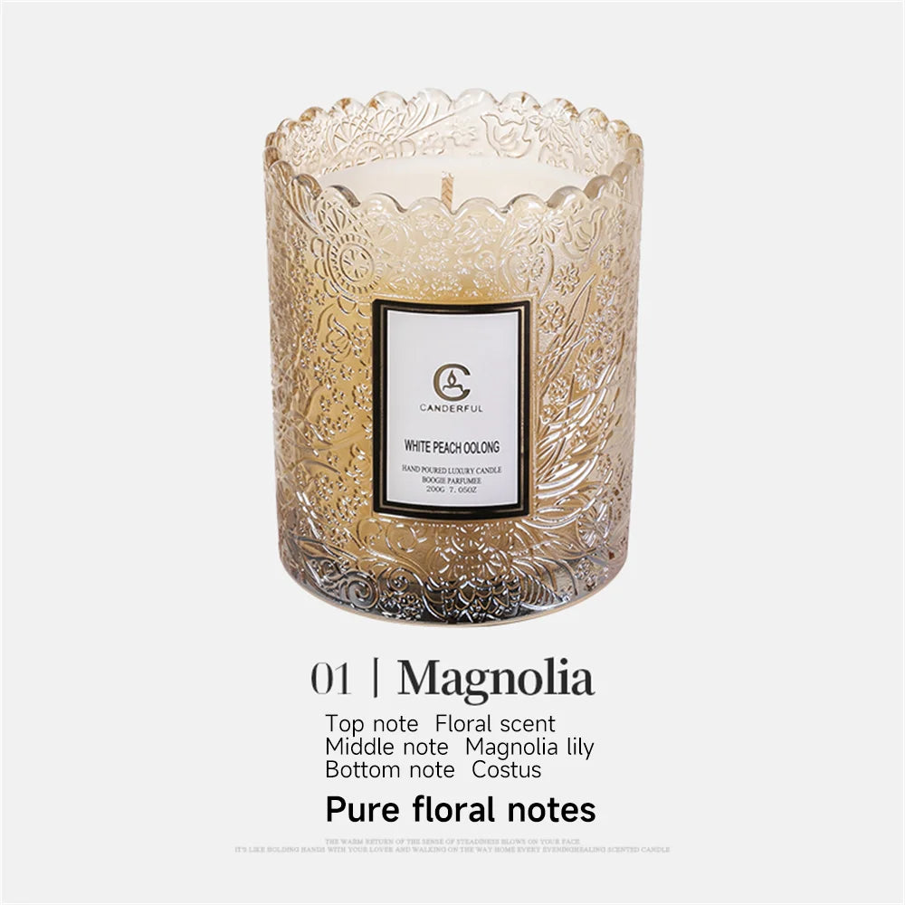 Luxury Scented Soy Candle - Natural Essential Oil for Sleep & Stress Relief