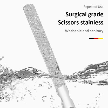 Stainless Steel Nail File | Double-Sided Manicure Tool