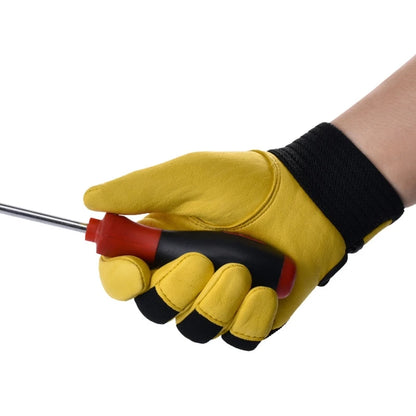 Men's Tough Grip Leather Work Gloves | Utility & Gardening