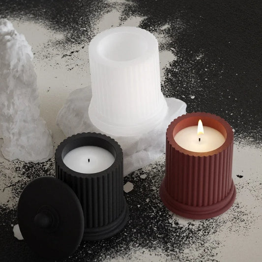 DIY Roman Pillar Candle Mold - Silicone Aromatherapy & Resin Craft Mold