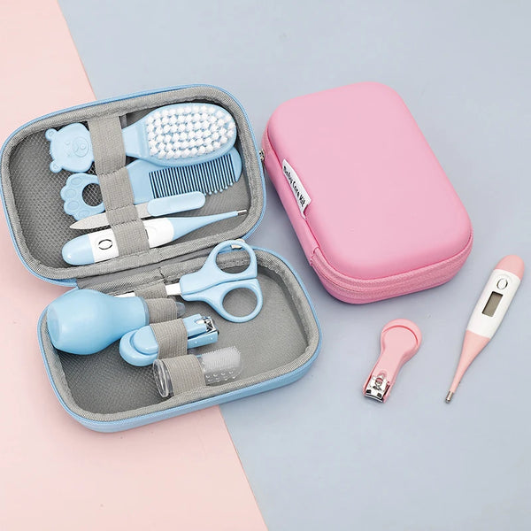 8pcs Set Baby Health Care Kit Kids Nail Hair Health Care Thermometer