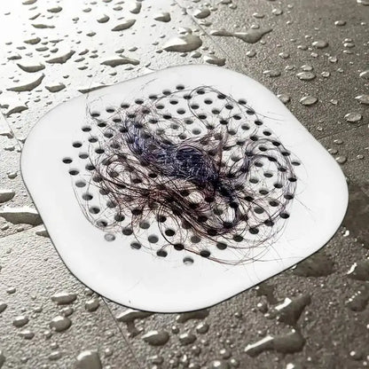 Anti-Clogging Drain Mat – Suction Cup Hair Filter for Kitchen & Bath
