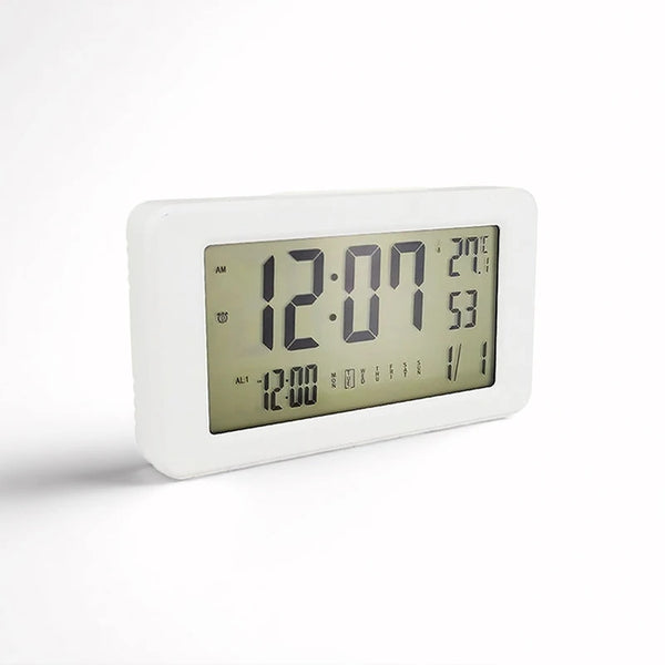 Digital Alarm Clock With Temperature Calendar Week Display Desktop