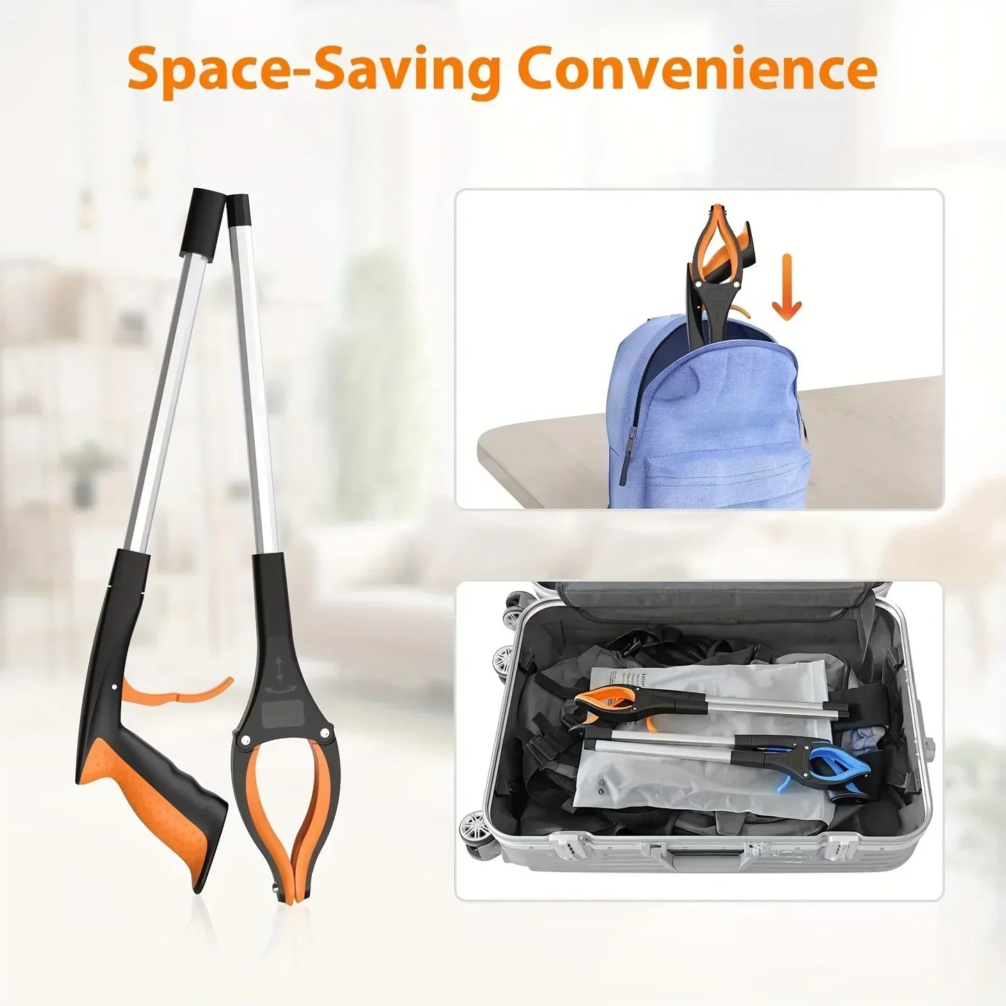 Garbage Picker Gripper With 360 ° Rotating 32" Lightweight Gripper for the Elderly