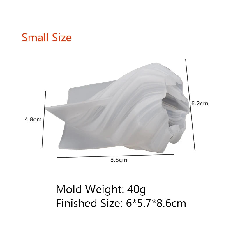 Roman Pillar Swirl Candle Mold - DIY Silicone Mold for Candles & Crafts