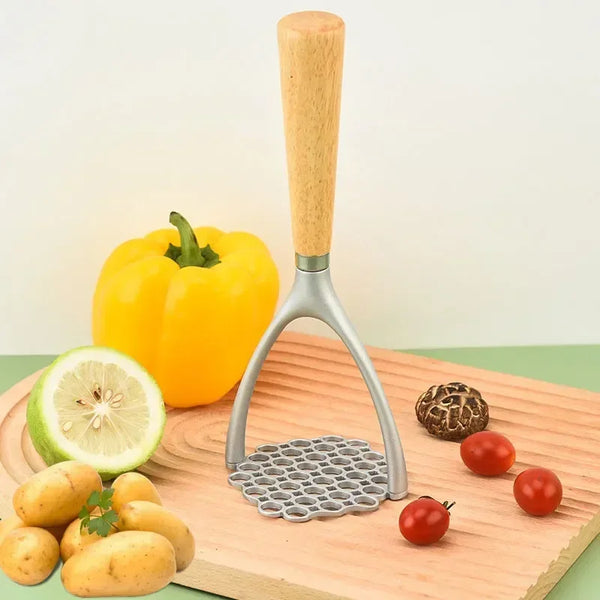 Aluminum Manual Potato Masher Meat Potato Pressor Tool Whisk Food