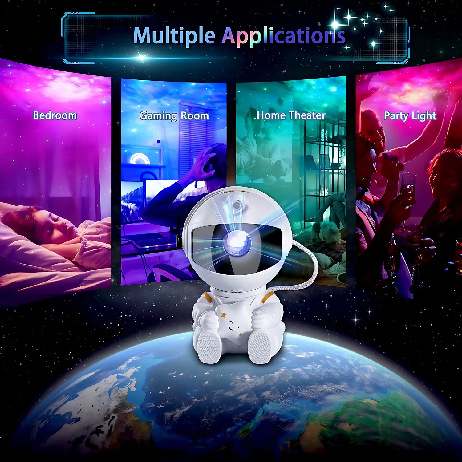 Galaxy Projector with Remote Control | Star Night Light for Kids