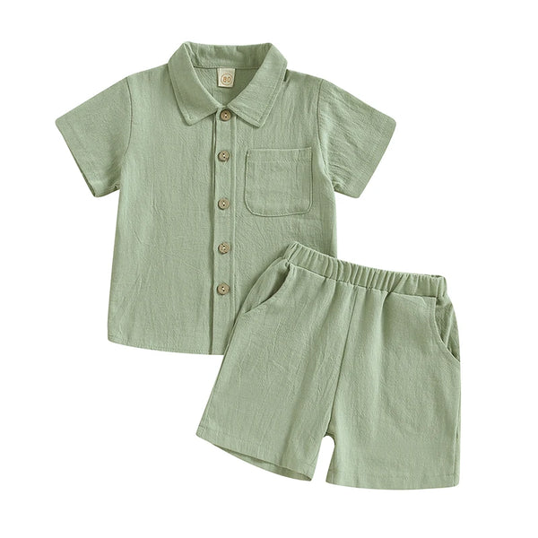 Kids Boys Casual Outfit Set Cotton Baby Boys Costume Summer Boy
