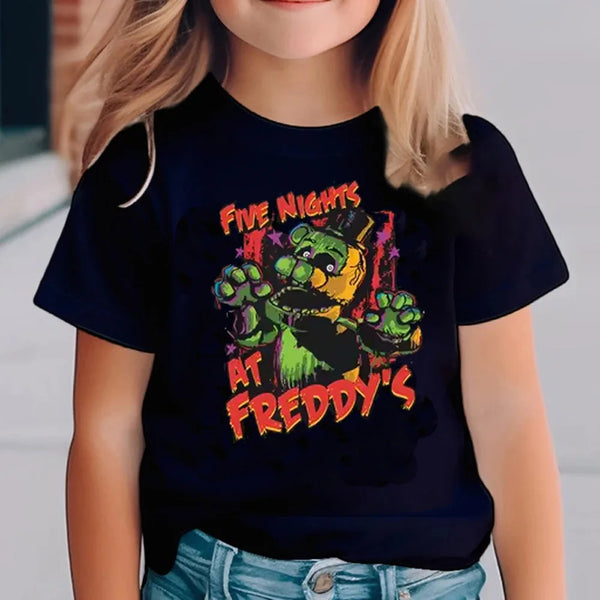 Five Nights Kids T Shirt At Freddys Childrens Vintage Tees Short