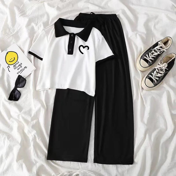 Top Wide Legged Pants 2pcs Outfits