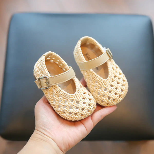 2026 New Summer Baby Shoes For Girls Cut Out Breathable Toddler Kids