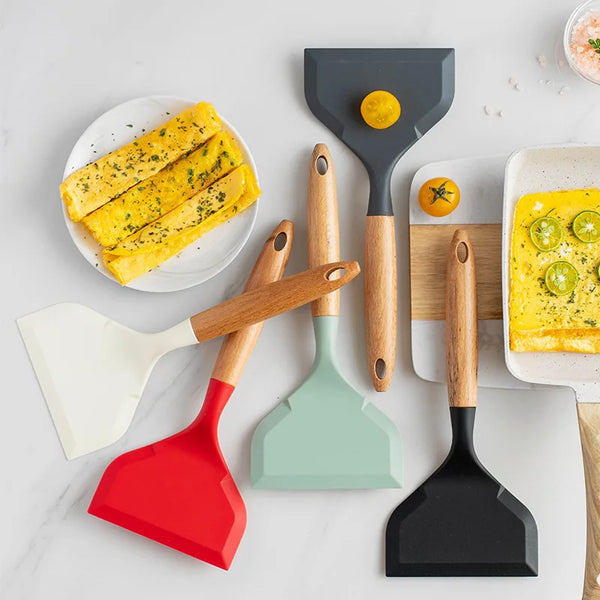 Food Grade Silicone Cooking Utensils Tamagoyaki Spatula Beef Meat
