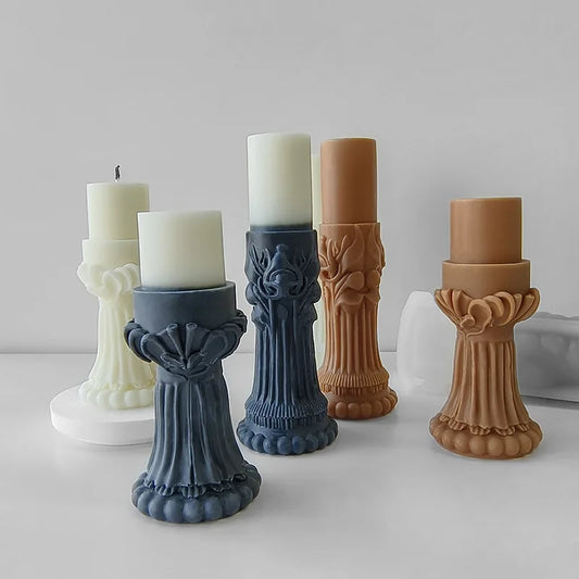 Candle Mold - DIY Scented Candle Silicone Mold for Tabletop Decor