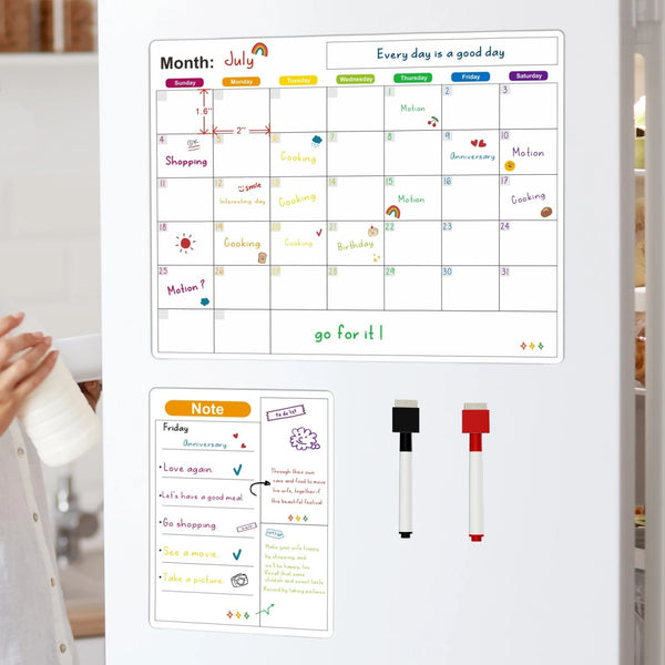 Magnetic Calendar For Fridge Monthly Weekly Planner Calendar Table
