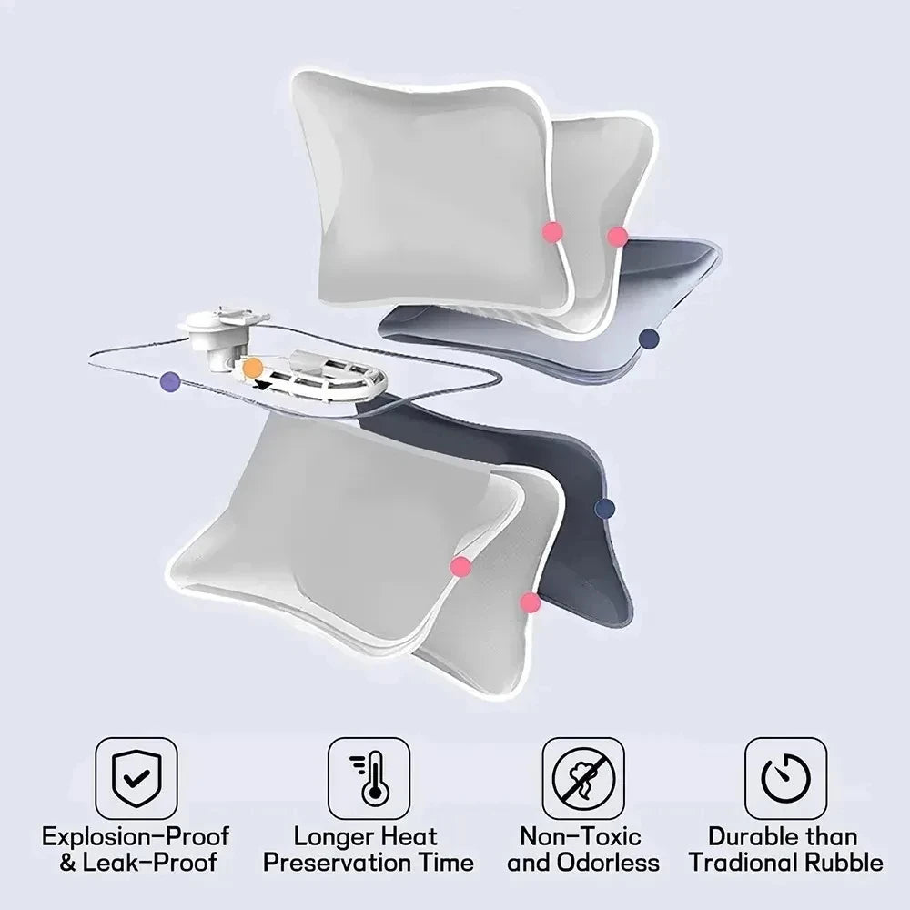 Reusable Electric Hand Warmer | EU Plug Hot Water Bottle