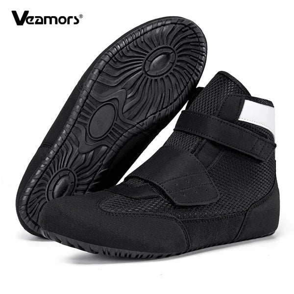 High Top Wrestling Shoes Kid S Anti Slip Boxing Shoes Elastic Boys