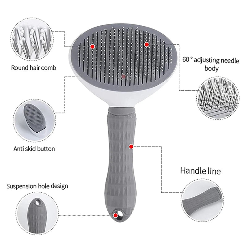 Stainless Steel Pet Comb for Long Hair Dogs & Cats – Grooming Essential