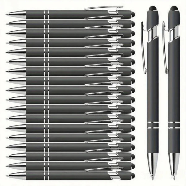 20 Personalized Pens With Stylus Customizable Ballpoint Pen Set Pen