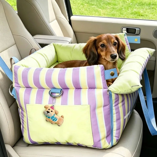 2 In 1 Pet Car Seat Carrier Waterproof Detachable Dog Cat Travel Bag