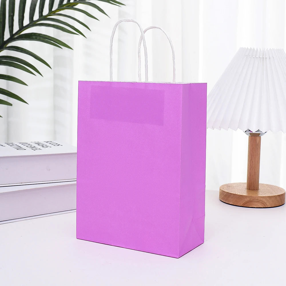 Recyclable Kraft Paper Gift Bags | Christmas & Wedding Party Favors