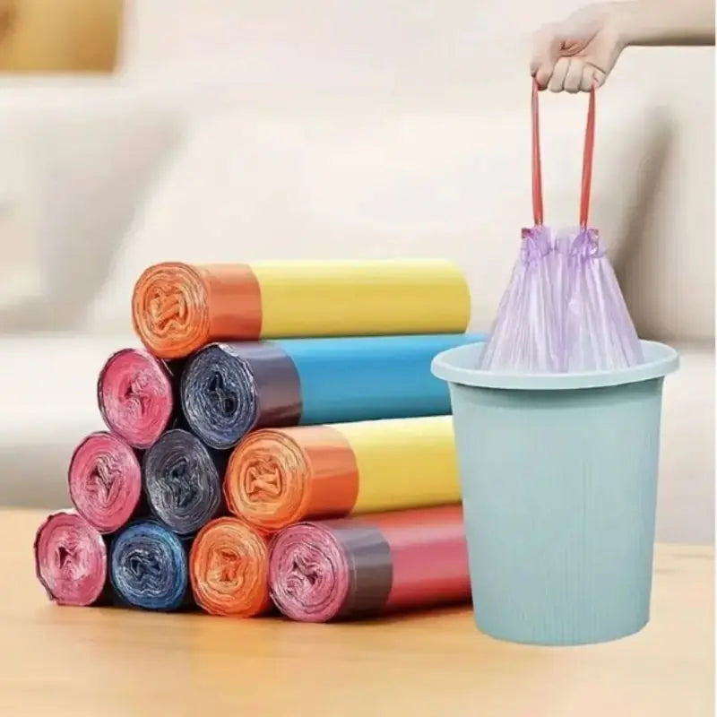 Thickened Drawstring Garbage Bags | 10kg Capacity, Durable & Leak-Proof