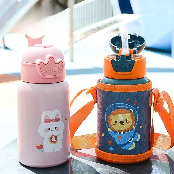 480ML Kids Thermos Bottle Cute Children S Thermal Water Bottle 480ML