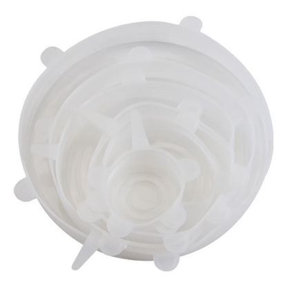 6Pcs Silicone Preservation Covers - Reusable Airtight Food Lids