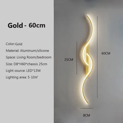 Minimalist Long Strip LED Wall Lamp