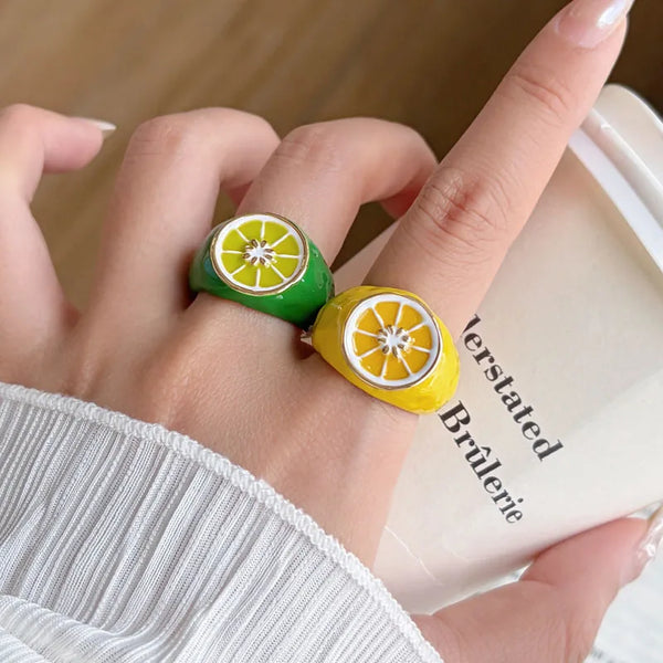 Fruit Slice Shaped Open Ring For Women