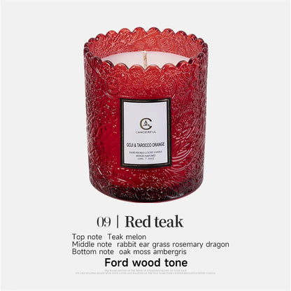 Luxury Scented Soy Candle - Natural Essential Oil for Sleep & Stress Relief