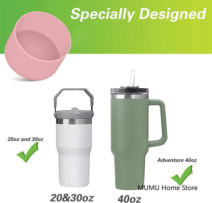 Silicone Insulated Cup Protective Sleeve - Non-Slip Boot for 40oz, 30oz, 20oz Bottles