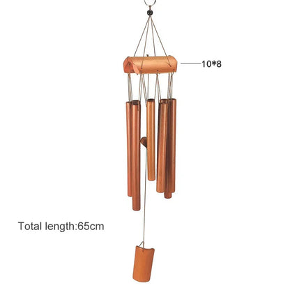 Handmade Tubes Bamboo Bell Natural Wind Chimes Indoors Pendant Balcony Home Hotel Decor Outdoor Yard Garden Windchime Crafts