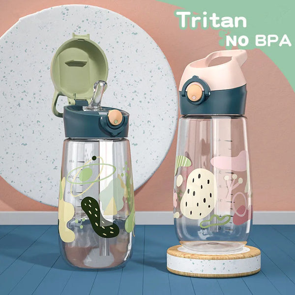 450ML Cute Children Drinking Kettle Plastic Portable School Cup Kids