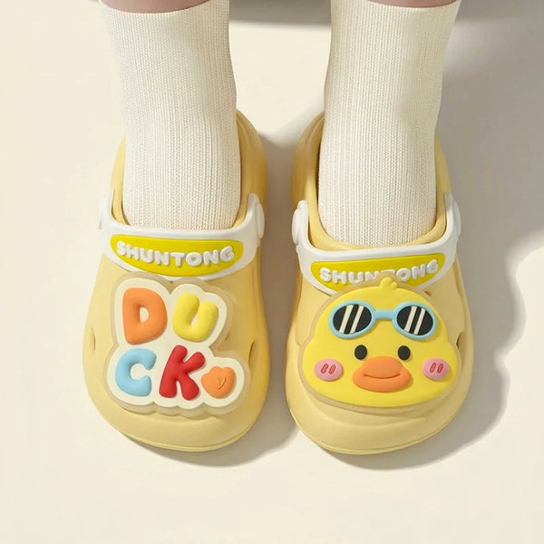New Summer Kids Clogs Cartoon Nonslip Wearresistant Closedtoe Shoes
