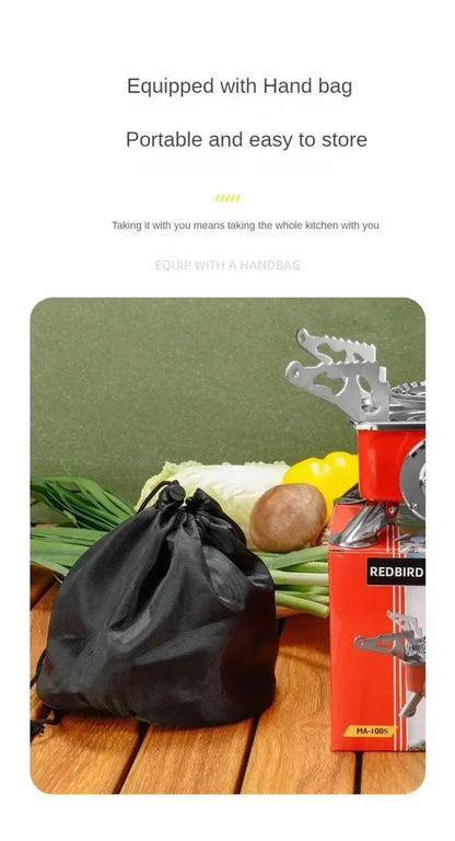 Portable Mini Square Stove – Ultra-Light Camping Cookware