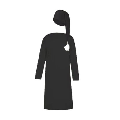 2025 Autumn Men's Nightgown Male Long Robe Solid Thin Loose Plus Size Long Sleeve One-Piece Pajamas for Men Bathrobe Homewear