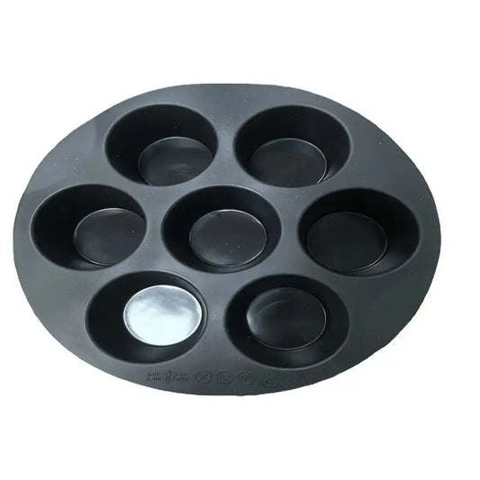7-Hole Silicone Cake Mold | Air Fryer & Baking Accessory