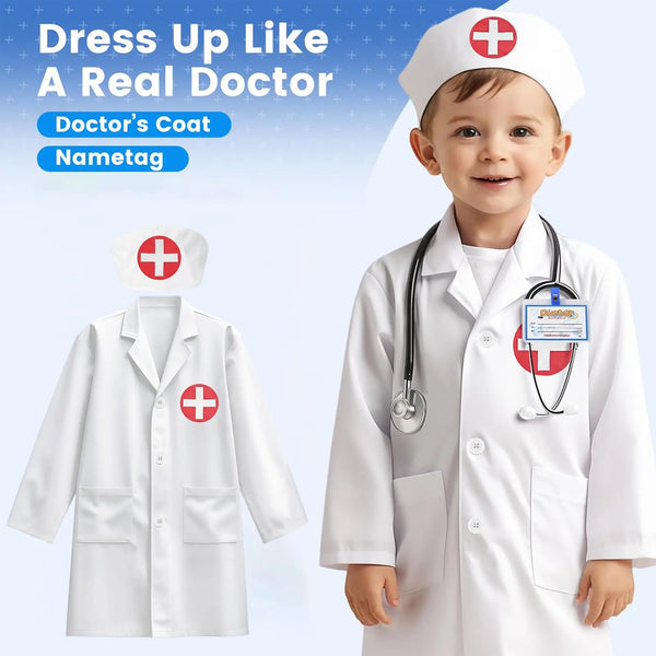 Kids Doctor Outfit Children Costume Doctor Role Play Outfit Pretend