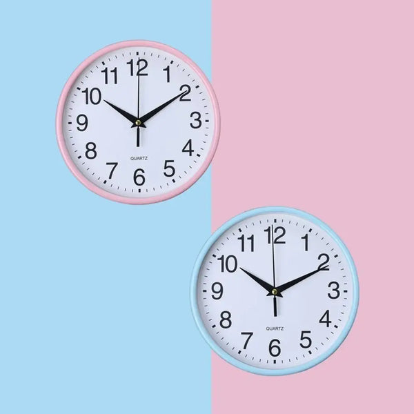 Battery Operated Hanging Clock Easy To Read Accurate Round Wall