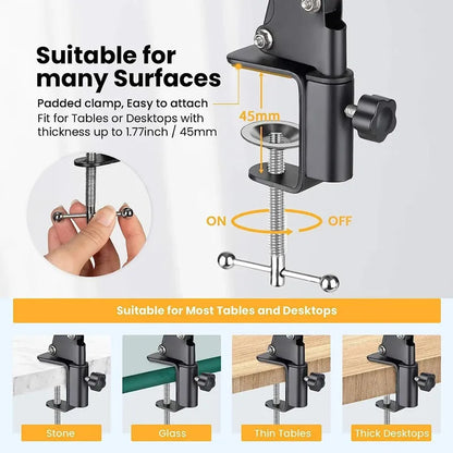 Flexible Arm Tripod for Phone Stand - 360° Rotation
