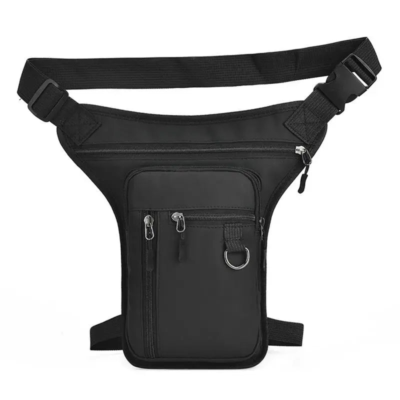 Waterproof Nylon Men Drop Leg Bag Pack Motorcycle Riding Casual Shoulder Cross Body Thigh Male Hip Belt Waist Bags
