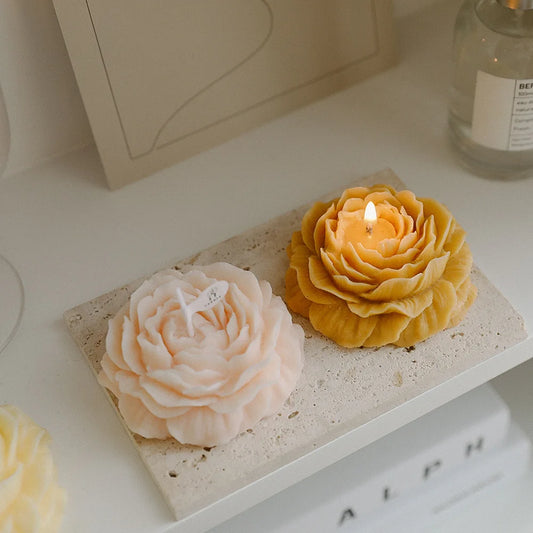 Peony Flower Scented Candle - Mother's Day & Birthday Gift