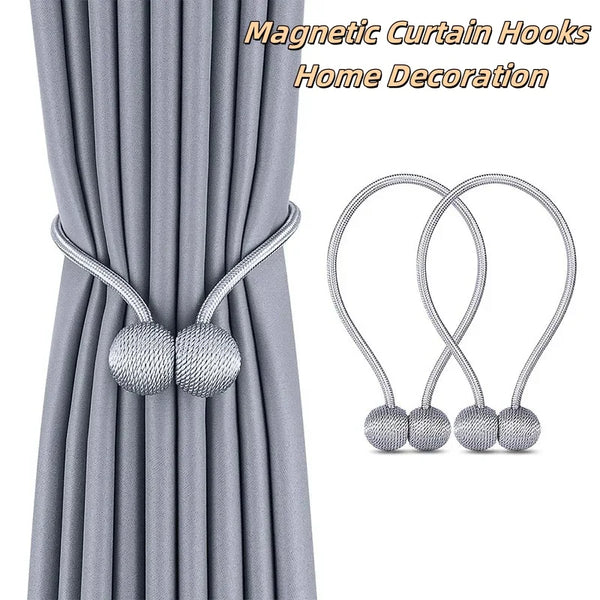 2pcs Pair Magnetic Curtain Tiebacks Curtain Hooks Earphone Design