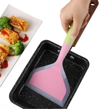 Dual-Color Silicone Spatula | Non-Stick & Heat-Resistant Kitchen Tool